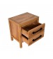 Toffee Timber Look Bedside Table with Drawers